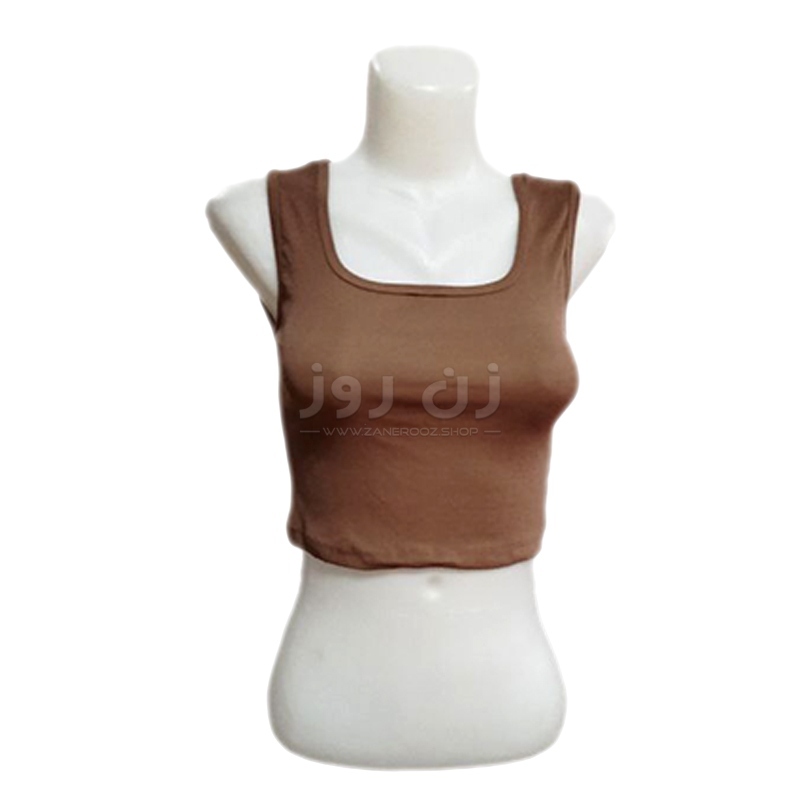 کراپ زنانه یقه مدل D حلقه آستین 2 کراپ زنانه یقه مدل D حلقه آستین - Image 2