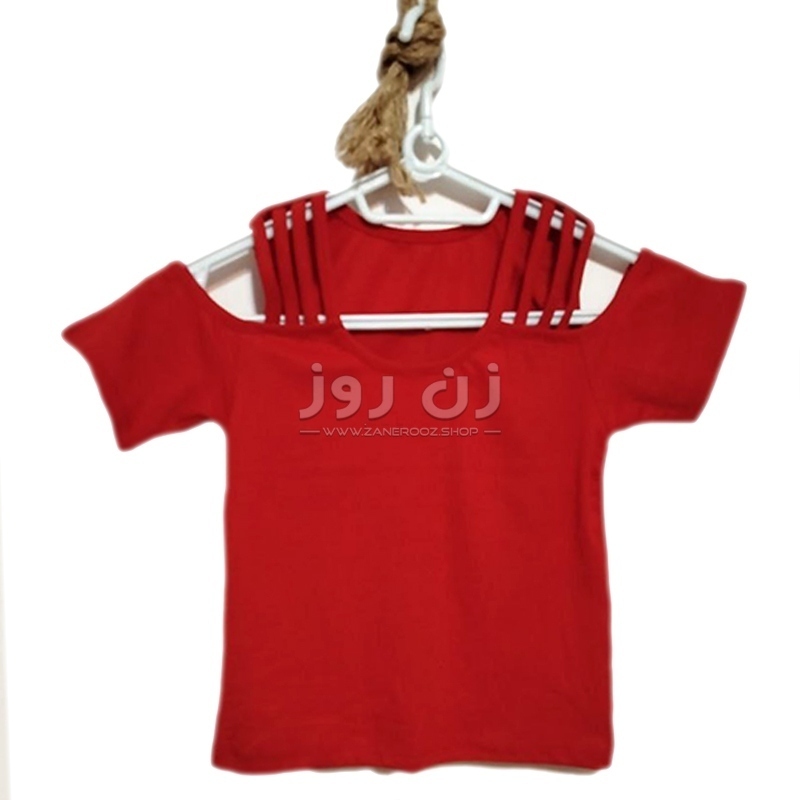 کراپ زنانه و دخترانه سرشانه باز بندی 7 کراپ زنانه و دخترانه سرشانه باز بندی - Image 7
