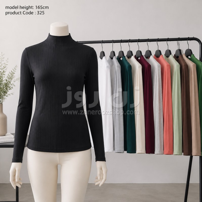 بلوز زنانه آستیندار فانریپ کبریتی ریلی یقه ۵ سانت 10 بلوز زنانه آستیندار فانریپ کبریتی ریلی یقه ۵ سانت - Image 10