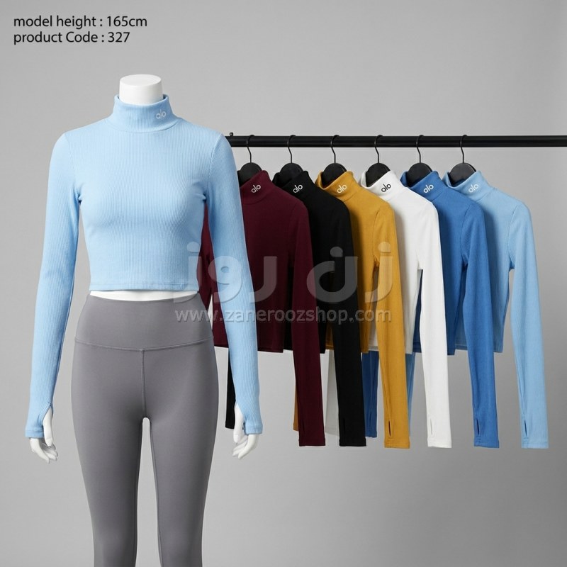 بلوز یقه اسکی کبریتی فینگردار ALO 10 بلوز یقه اسکی کبریتی فینگردار ALO - Image 10