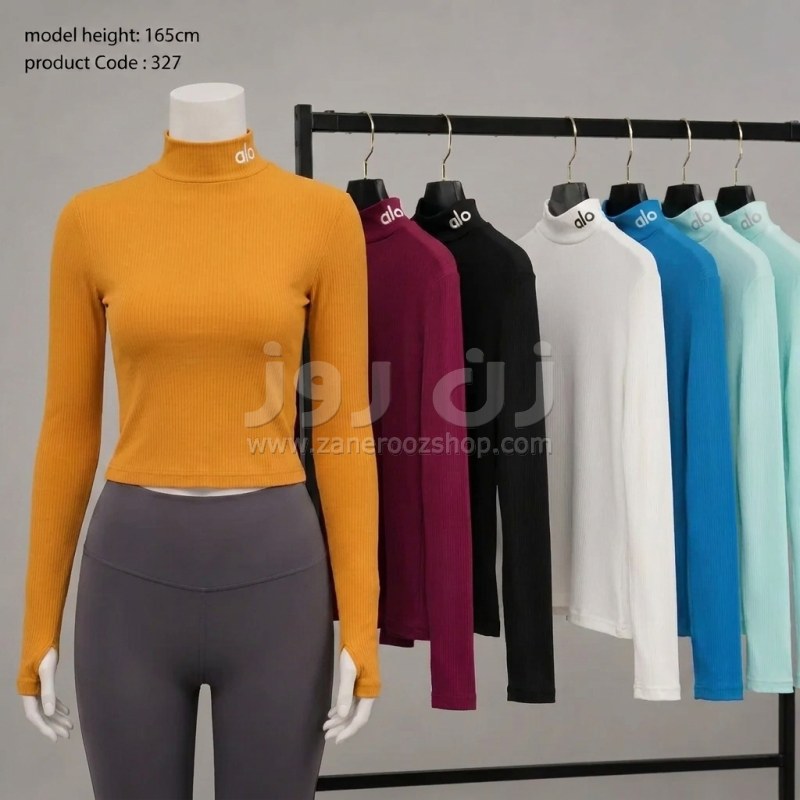 بلوز یقه اسکی کبریتی فینگردار ALO 13 بلوز یقه اسکی کبریتی فینگردار ALO - Image 13