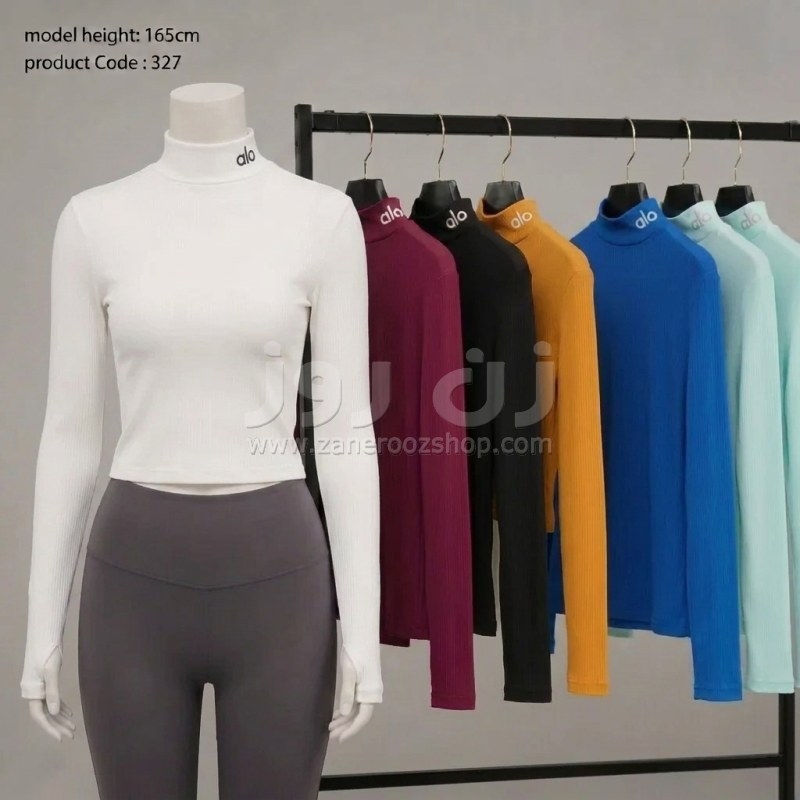 بلوز یقه اسکی کبریتی فینگردار ALO 15 بلوز یقه اسکی کبریتی فینگردار ALO - Image 15