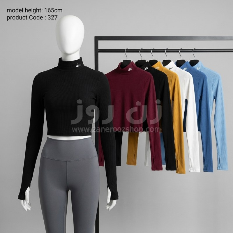 بلوز یقه اسکی کبریتی فینگردار ALO 14 بلوز یقه اسکی کبریتی فینگردار ALO - Image 14