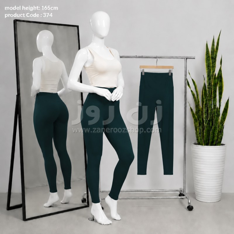 لگ شاین زنانه سبزیشمی کمر پهن ترک اصل 6 لگ شاین زنانه سبزیشمی کمر پهن ترک اصل - Image 6