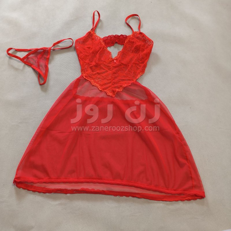 لباس خواب زنانه شیک و جذاب گیپوری کوتاه 9 لباس خواب زنانه شیک و جذاب گیپوری کوتاه - Image 9
