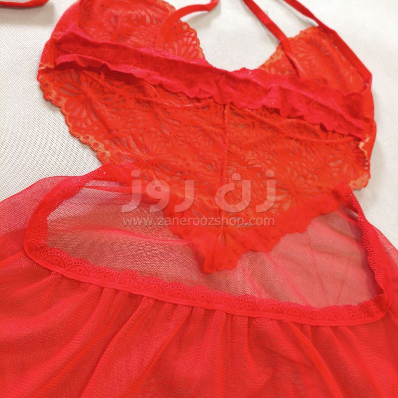 لباس خواب زنانه شیک و جذاب گیپوری کوتاه 6 لباس خواب زنانه شیک و جذاب گیپوری کوتاه - Image 6