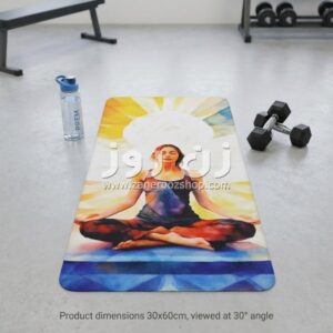 خانه 9 حوله دست وصورت30*60 طرح دختر یوگا کار ریلکس