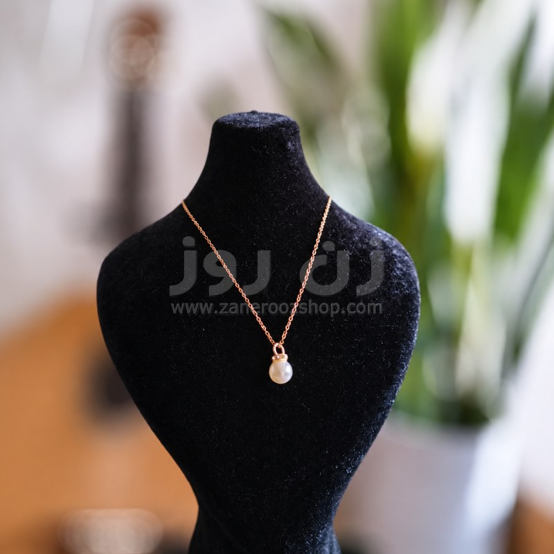 گردنبند مروارید شل با رینگ نگین دار و زنجیر استیل طلاییProduct 1 گردنبند مروارید شل با رینگ نگین دار و زنجیر استیل طلاییProduct
