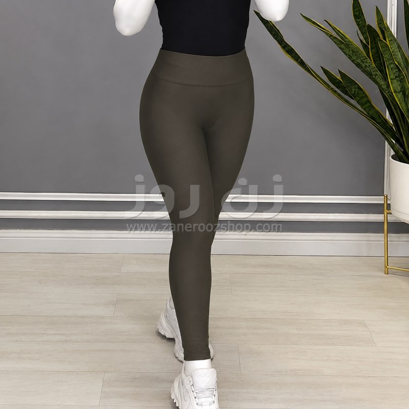 لگ زنانه براق زیتونی کمر10سانتی اصل ترکیه 2 لگ زنانه براق زیتونی کمر10سانتی اصل ترکیه - Image 2