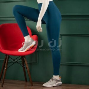 خانه 16 لگینگ آبی نفتی براق زنانه کمر10سانتی